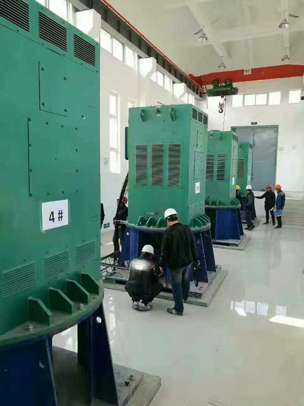 YKS5601-4/1600KW某污水处理厂使用我厂的立式高压电机安装现场